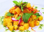 Kumara, Raddish, Pepper and Mint Salad