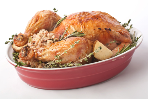 Roast Duck or Chicken with Kumara Stuffing